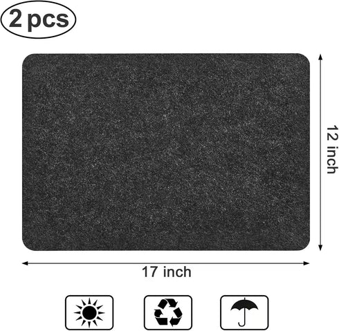 Heat Resistant Mat for Air Fryer, 2 Pcs Heat Resistant Pad Countertop Protector Mat Coffee Maker Mat for Countertops with Sliding Function for Air...