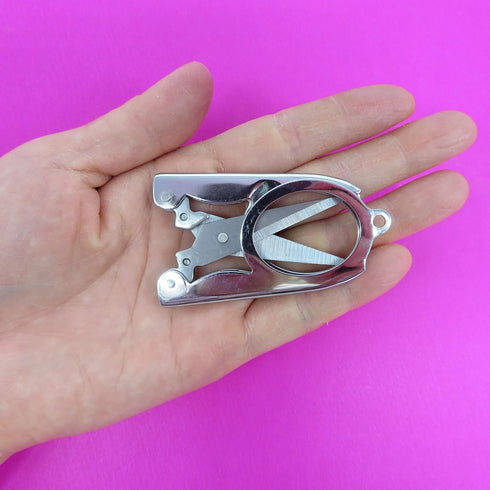 12pcs Stainless Steel Folding Pocket Portable Foldable Mini Travel Scissors Small Scissors Paper Thread Snips Craft Cutter Pointy Sewing Yarn Cutt...