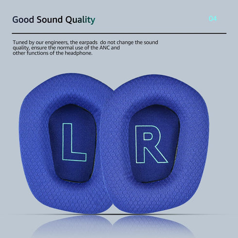 Fabric Replacement Ear Pads for Logitech G733 Gaming Headset, Also Fit Logitech G335 Wireless Headphone, EarPads Accessories with Soft Mesh Fabric...
