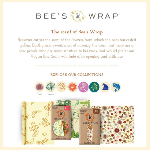 Bee's Wrap Beeswax Wraps for Food - Honeycomb Bread Wrap - Made in USA Reusable Bread Storage Bags - Organic & Eco-Friendly Alternative to Aluminu...