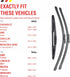 BERG REGEN 3 Wipers 20" 20" with 12E Rear Windshield Wiper Blades Replacement for Ford Escape 2008 2009 2010 2011 2012 Wiper Blades for My Car...