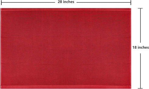 joybest Cotton Kitchen Towels, 4-Pack Waffle Weave Ultra Soft Absorbent Dish Towels Quick Drying Kitchen Dish Cloths, 18 in x 28 in, Red...