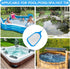 Hot Tub Skimmer Spa Net with 12'' Aluminum Pole Ultra Fine Mesh Net Leaf Skimmer for Small above Ground Pools Pick Up Fine Debris Lightweight Net...
