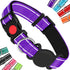 Dog Collar for Medium Large Breed Dogs with 360° Water Proof Airtag Holder, Padded Soft Reflective Nylon Pet Collar for Puppy Small Girl Boy Dogs,...