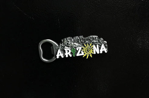 Arizona Bottle Opener Magnet - Decorative Metal Refrigerator Magnet Southwest Beer Lover Gift Idea Arizona Father's Day Gift - Arizona Souvenir… (...