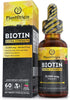 Extra Strength Biotin Liquid - Hair Growth Drops 15,000 MCG, Biotin Supplement for Men & Women – Glowing Skin Support, Healthy Hair & Nail Growth,...