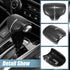 X AUTOHAUX 1PCS Car Gear Shift Knob Cover Sticker Head Trim Cover for Honda CR-V 2017-2021 Carbon Fiber Pattern Black Silver Tone...