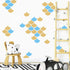 40 Pcs Mermaid Scale Wall Decal, Nursery Decor, Geometric Decals, Modern Wall Decals, Unique Wall Decor for Kids, Wall Decals for Girls Boys Room(...