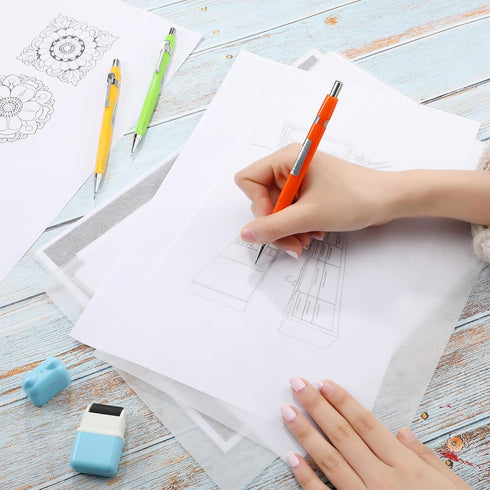 250 Sheets Tracing Paper for Drawing Light Up Tracing Paper Pad Translucent Paper Sketching Tracing Paper for Kids Pencil Marker Ink DIY Crafts Pa...