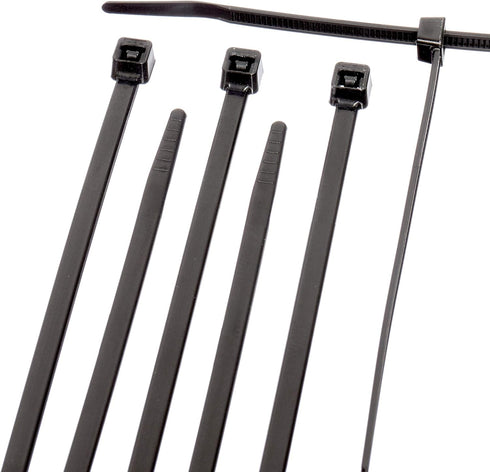 THE CIMPLE CO 14 Inch Black Nylon Zip Ties (Wire, Cable Ties) - Strong - Indoor and Outdoor Rated - No Tools Needed - 100 Pack...