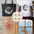 9pcs Mandala Sun and Moon Stencil, Star Sun and Moon Stencils Reusable Mandala Sun Stencils Decoration Moon Template for Painting Crafts Wood Wall...