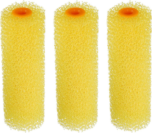 uxcell Paint Roller Cover 4 Inch Medium Texture Sponge Brush for Household Wall Painting Treatment 3Pcs...