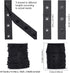 OLYCRAFT 2 Rolls 10 Yards/Roll Black Snap Button Tape Polyester Snap Button Trim Sewing Snap Fastener Tape Snap Ribbon Fasteners for DIY Clothing ...