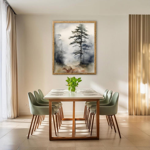 Posterizer 1 pcs- trees and jungle-nature scene style 9-Landscape & Nature Art-Floral Botanical Art- Decor for Home & Office- unframed wall art...
