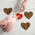 Pinky Up Kendall Heart Shaped Glass Tea Cups with Handle, Double Walled Coffee Mugs, Drinking Glasses for Hot Chocolate Milk, Latte, Eggnog, Cockt...