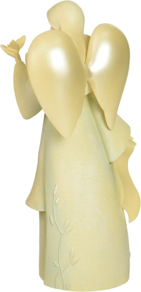Foundations May Monthly Angel Stone Resin Figurine, 7.5”...
