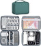 Large Capacity Electronics Accessories Organizer Travel Case with Adjustable Divider Waterproof Leather Cord Organizer Case Shockproof Tech Organi...