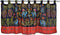 ABREEZE Retro Cotton Linen Kitchen Curtains Valances Bohemian Style Curtains Tiers for Small Windows 55-Inch by 20-Inch...
