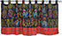 ABREEZE Retro Cotton Linen Kitchen Curtains Valances Bohemian Style Curtains Tiers for Small Windows 55-Inch by 20-Inch...