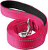 6ft Dog Leash for Small Medium Large Dogs | One-Sided Reflective Nylon | Padded Handle | 1 inch Wide | Hot Pink...