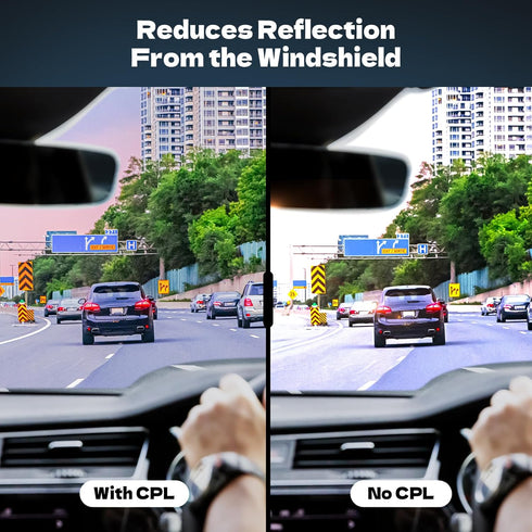 CPL Filter Circular Polarizing Filter?Lens Protection for Vantrue E1, E2, E3, E1 Lite, S1 Pro, N4 Pro,N5 Dash Cam...