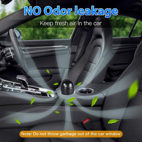 trasgo for Car Cup Holder Trash Can Small Mini Trash Can Car Office Household Trash Can (Black)...