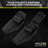 Combat-Loops, Holster Belt Clip Outdoor Loops with Mounting Holster Hardware or Mag Pouches Sheath Tools, Heavy Metal Belt Clips for Holsters...