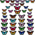 AUGSUN 40pcs Butterfly Iron on Patches, 2 Size Embroidered Sew Applique Repair Patch...
