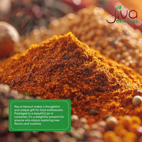 Jiva Organics Ras El Hanout Moroccan Seasoning 1.75 oz – Premium Spice Blend for Authentic Marinades & Rubs - Organic, Non-GMO...