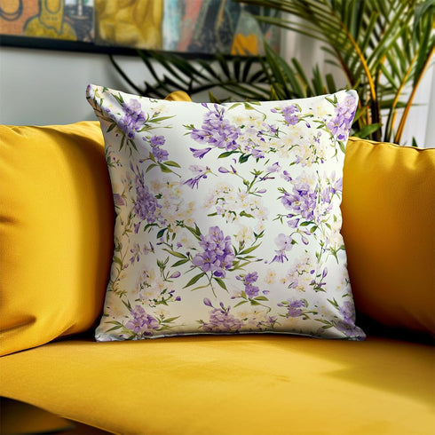 Spring Summer Pillow Covers 18x18 Inch Set of 4, Rhododendron Flower Plant Throw Pillows Case, Seasonal Floral Outdoor Decorative Square Linen Far...