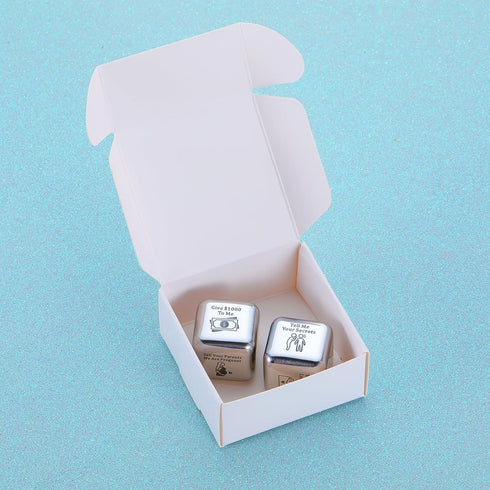 Funny Iron Gifts for 6th Anniversary - 6 Year Wedding for Her Him Date Night Ideas for Couples Food Decision Dice Christmas Birthday Gifts for Boy...