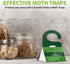 Pantry Moth Traps, Moth Traps with Pheromones Prime, 10 Moth Traps for Meal Moth Killer, Sticky Glue Flies Pest Food and Cupboard Moth Killer, Hoo...