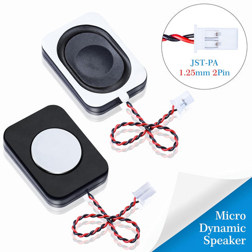 2 Pieces/1 Pair 35 mm * 25 mm * 6.8 mm Side Sound 4 Ohm 2 Watt / 3 Watt Rectangle Cavity Speaker, JST-PA 1.25 mm 2-Pin Interface Wire, for Compute...