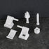 2 Pack Universal Toilet Seat Hinges Replacement with Bolts Screw and Nuts White Plastic Toilet Seat Hinges Toilet Seat Hardware for Toilets Seats ...