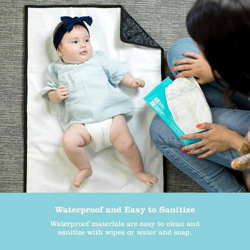 Disney Baby by J.L. Childress Full Body Portable Changing Pad - Disney Travel Essential - Padded, Waterproof, Foldable Diaper Changing Pad - Extra...