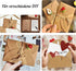 ABSOFINE 25 Pcs Mini Envelopes with Heart Shaped Clasp,Mini Kraft Paper Envelopes, Small Envelope with Blank Cards for Business Card, Weddings Fav...