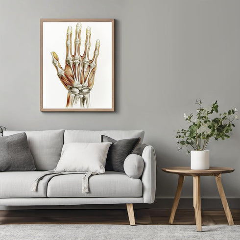 Posterizer 1 pcs-artistic illustration of the human hand 3-Teachers & Classrooms-Abstract & Modern Art-School and classroom art- unframed wall art...