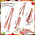 12 Pieces Tongs for Serving Utensils Mini Serving Tong Stainless Steel Appetizer Tongs Ice Sugar Tong Food Tong Cooking Tong for Salad Kitchen Buf...