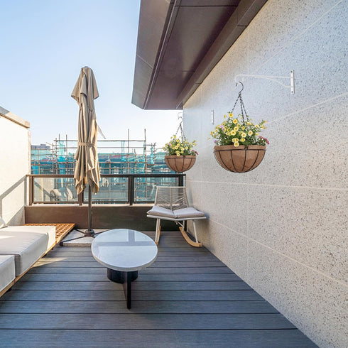 8" White Plant Hangers 6 Pack, Hanging Plant Bracket for Wall Fence Porch Outdoor Indoor, Metal Plant Hooks for Basket, Flower, Planter, Feeder, L...