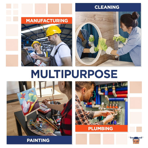 Blue Disposable Coveralls with Hood, XXL. 1 Pack 50 GSM PP Painters Suit Disposable. Unisex Hazmat Suits Disposable. Disposable Painters Coveralls...