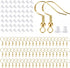 925 Sterling Silver Earring Hooks 200 PCS, Gold Earring Hooks for Jewelry Making, Hypoallergenic Fish Hook Earrings Making Kit, DIY Earring, with ...