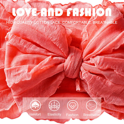 DANMY Baby Girl Elastic Headbands Newborn Toddler Hairbands Bows Children Soft Headwrap Hair Accessories...