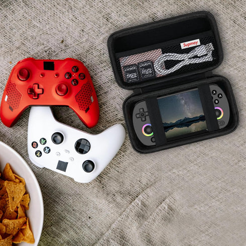 Supmay Hard Carrying Case for RG40XX H Retro Handheld Game Console, Retro Game Travel Storage Holder with Mesh Bag for SD Card, USB Charging Cable...