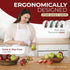 Orblue Premium Apple Corer Tool - Durable Stainless Steel Fruit Core Extractor Tool - Apple Corer Remover, Red...