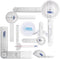 ASA TECHMED Goniometer Complete Set 6 Pieces + Body Measuring Tape - Physical Therapy, Occupational Therapy, Fitness, Medical Protractor Angle Rul...