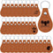 Taiyin 30 Pcs Leather Key Fob Kit for DIY Craft PU Blanks with Rivets and Key Ring for Laser Engraving Keychain(Khaki)...