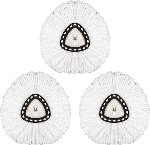 3 Pack Mop Head Replacement Compatible with Ocedar Mop Refills EasyWring Spin Mop Refills Microfiber Mop Replacement Head...