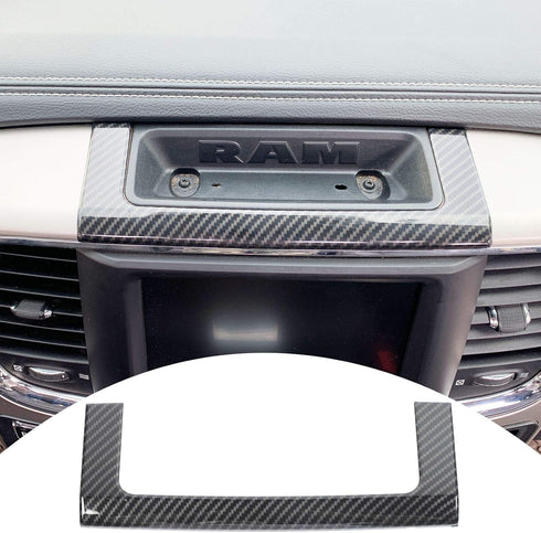Hoolcar Center Console Storage Box Trim for 2010-2017 Dodge Ram, Carbon Fiber, 1PC...
