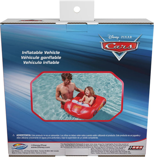 Swimways Disney Pixar Cars Inflatable Water Boat Vehicle, Inflatable Pool Floats and Kids Pool Toys, Cars Pool Party Supplies for Kids Aged 3 & Up...