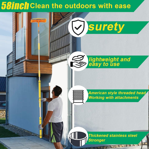 Extension Pole, 3 Feet to 4 Feet Multi-Purpose Spliced Extension Rod Spider Brush and Pole Outdoor Spray Paint Roller Cleaning Extension Pole and ...